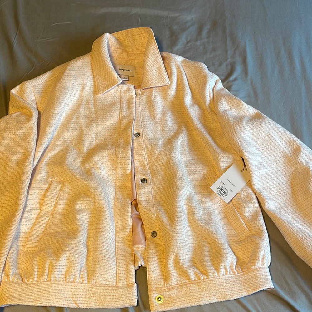 Pink Nine West Bomber Jacket